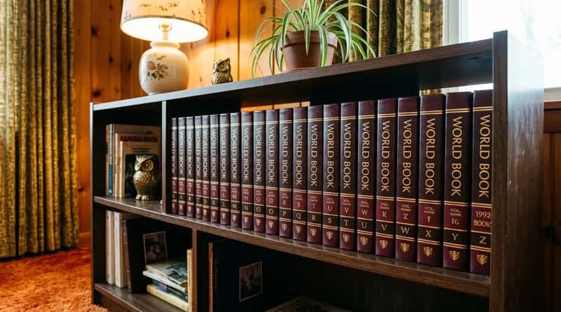 #10 - The Encyclopedia Set Displayed on a Shelf Like a Trophy (Image Credits: Gemini)