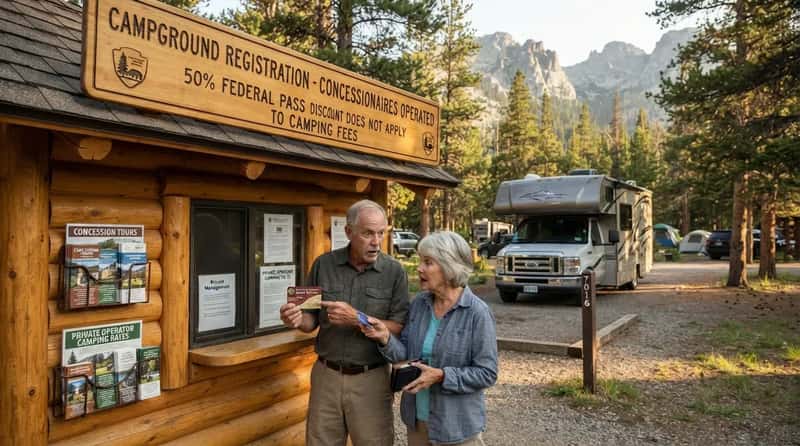 #6 - The Federal Pass Doesn't Work at Some Campgrounds Inside the Park (Image Credits: Gemini)