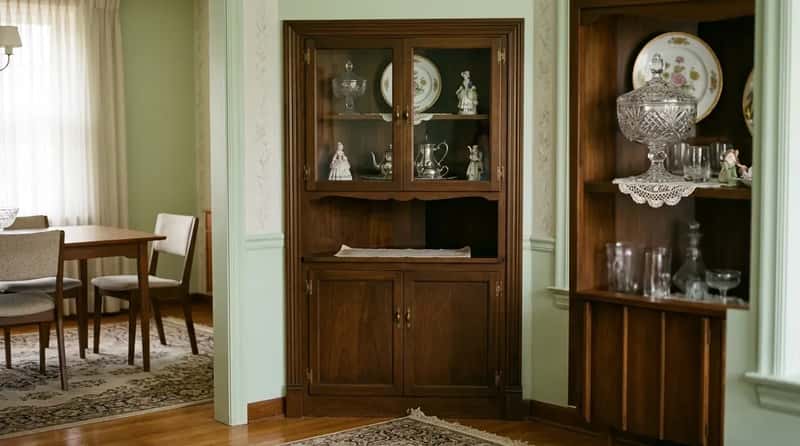 #20 - The Corner Hutch Built Into the Wall as Permanent Architecture (Image Credits: Gemini)