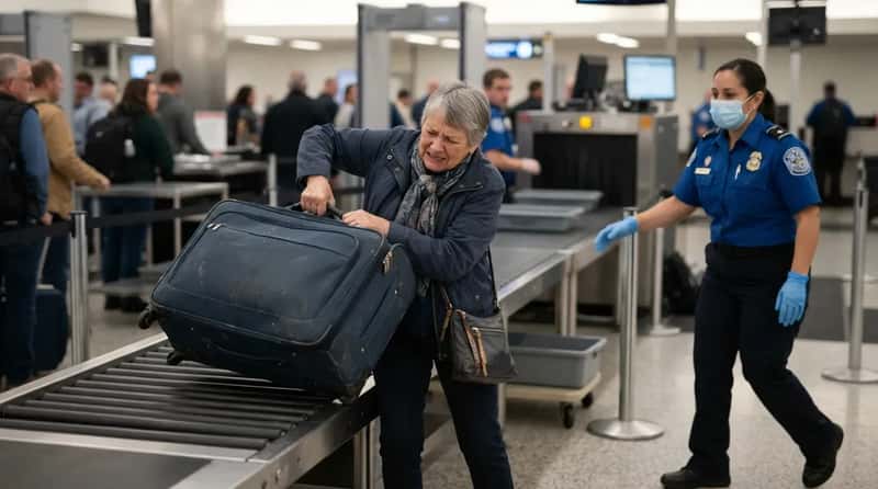 #10 - Never Try to Lift a Heavy Carry-On Onto the Belt Alone (Image Credits: Gemini)