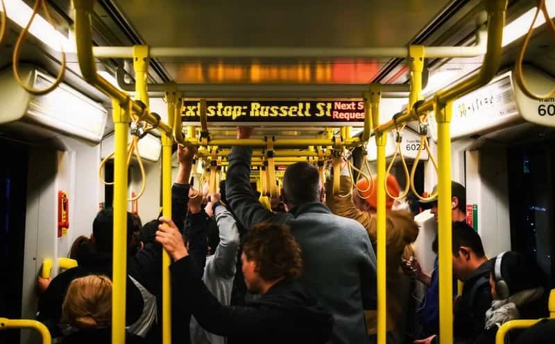 Don't Wear Your Backpack or Lean on the Pole (Image Credits: Pexels)