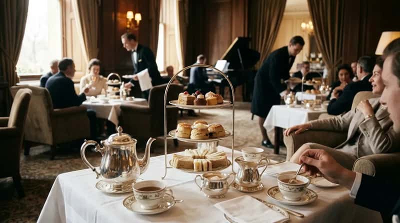 #7 - Afternoon Tea Service as a Daily Hotel Ritual (Image Credits: Gemini)
