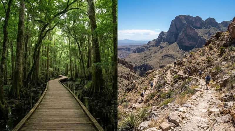 #4 - Congaree's Boardwalk Floats You Through a Forest, but Big Bend Punishes the Unprepared (Image Credits: Gemini)