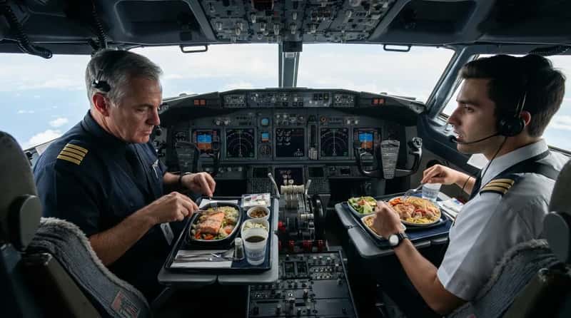 #8 - Captains and First Officers Often Eat Different Meals on Purpose (Image Credits: Gemini)