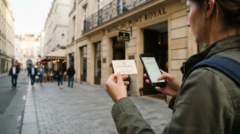 #4 - They Save the Guide's Number and the Hotel Card (Image Credits: Gemini)