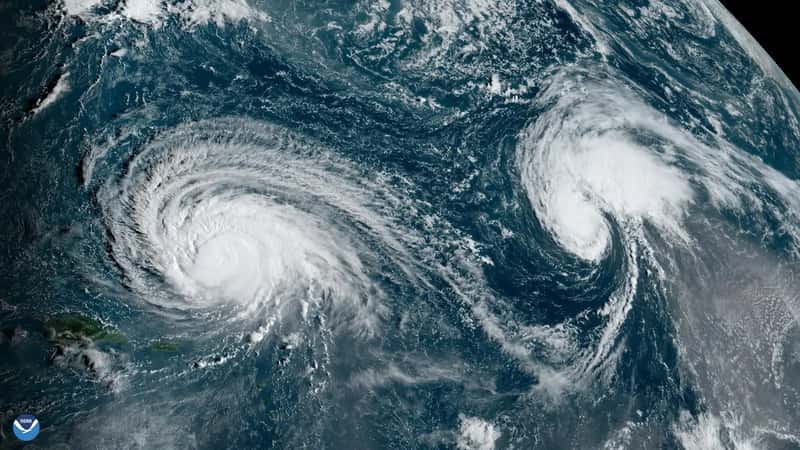 How Polo Reached the Peninsula (Hurricane Lee and Tropical Storm Margot Churn Over the Atlantic, Public domain)