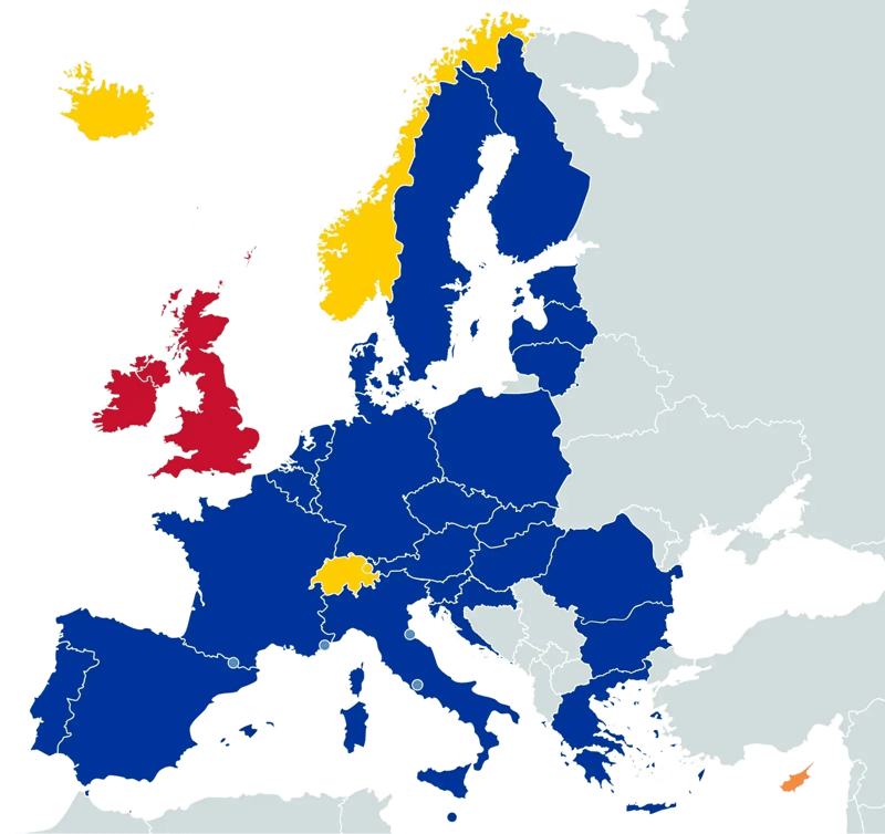 Schengen Area Passport Validity Rules (Image Credits: Wikimedia)