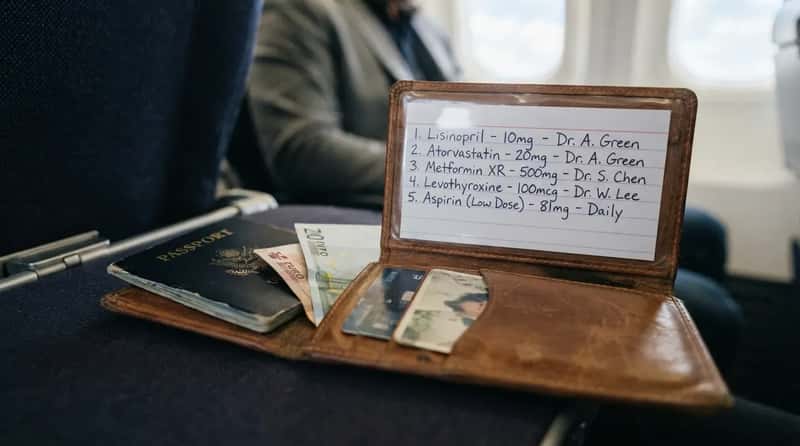13 - A Written Medication List Rides in Every Bag (Image Credits: Gemini)