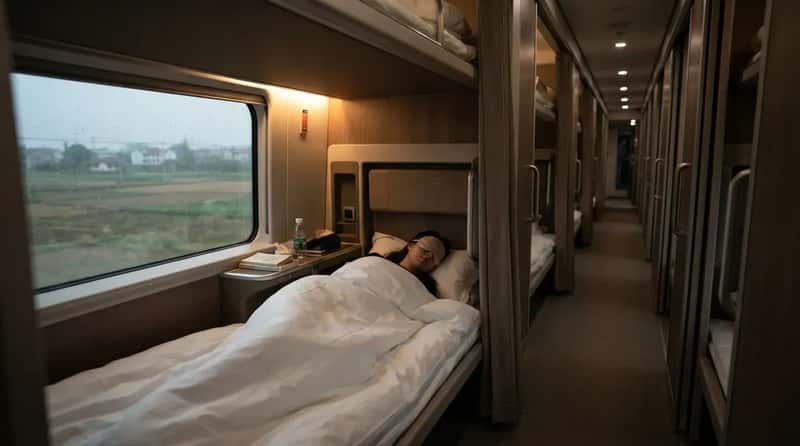 #14 - China's Sleeper Bullet Trains: The Fast Train That Slows Down on Purpose (Image Credits: Gemini)