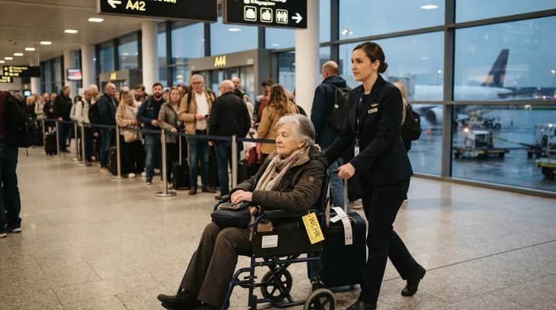 #15 - Wheelchair Codes Silently Follow You Onto Every Rebooked Flight (Image Credits: Gemini)
