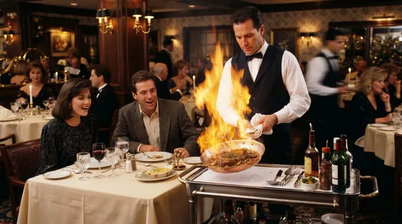 #4 - Steak Diane Turned Dinner Into a Tiny Fireworks Show (Image Credits: Gemini)
