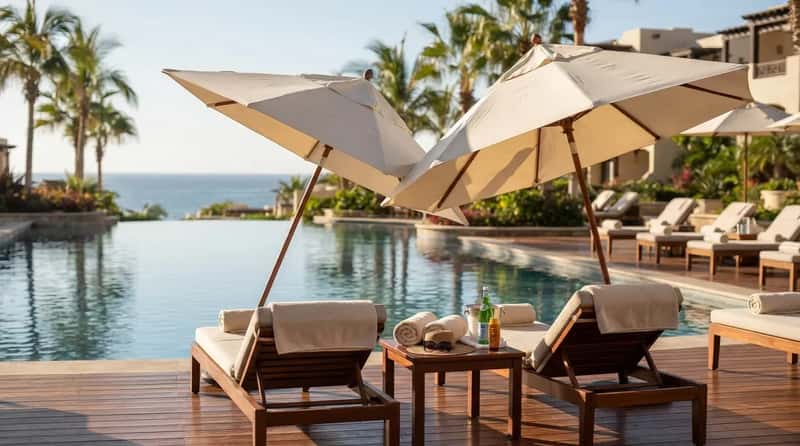 #11 - Umbrellas Tilted and Ready Before the Sun Peaks (Image Credits: Gemini)