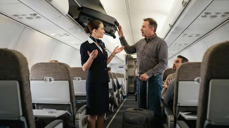 #14 - Expecting a Flight Attendant to Lift Your Bag Overhead (Image Credits: Gemini)