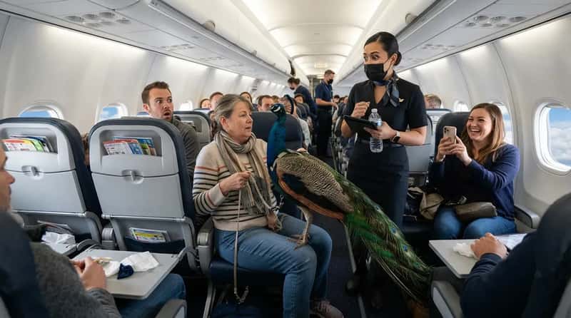 #3 - Bizarre Scenes Involving Animals Onboard (Image Credits: Gemini)