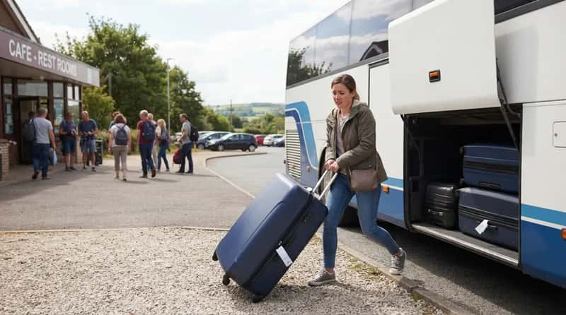 7. They Drag Their Full Suitcase Off the Bus for a 20-Minute Stop (Image Credits: Gemini)