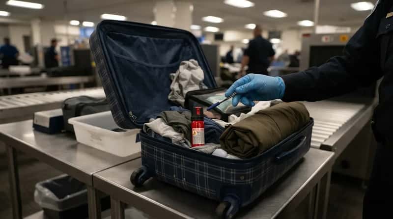 #8 - Packing Self-Defense Spray in the Wrong Spot (Image Credits: Gemini)