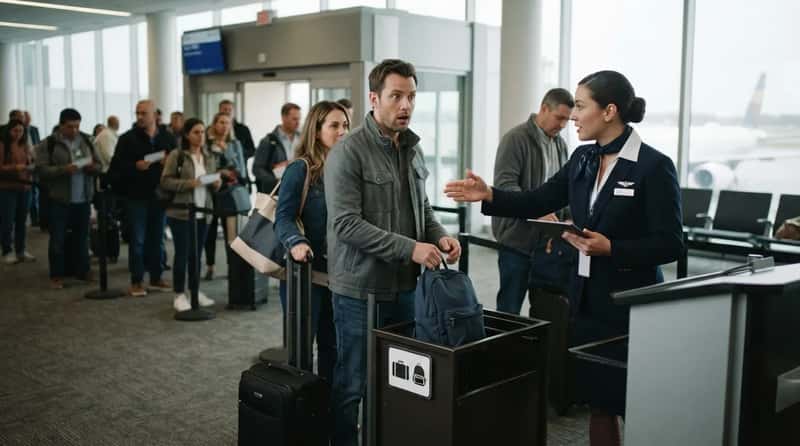 #14 - "One Bag Plus One Personal Item" Is Getting Counted Now (Image Credits: Gemini)