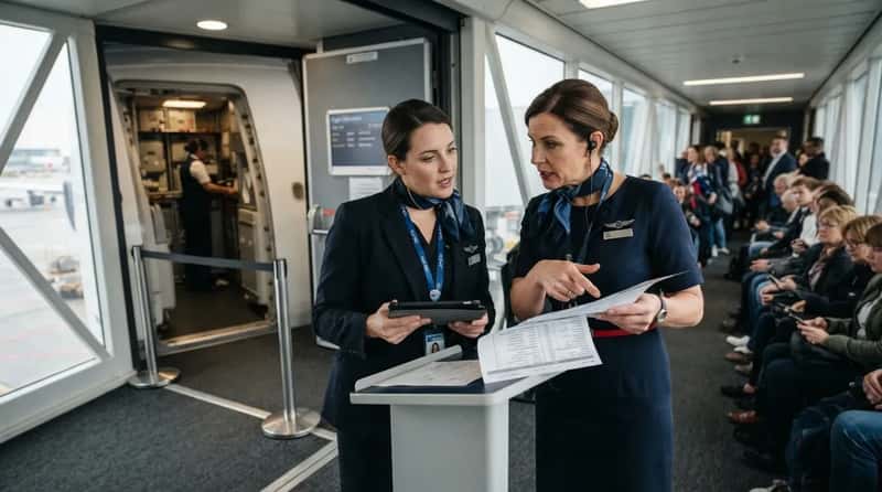 #3 - The Cabin Crew Sign-Off Behind Every Boarding Call (Image Credits: Gemini)
