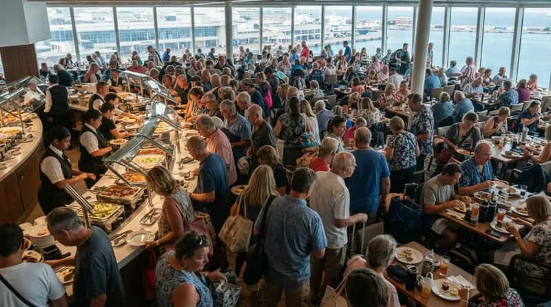 #12 - The Buffet Stampede Cruise Directors Wish You'd Skip (Image Credits: Gemini)