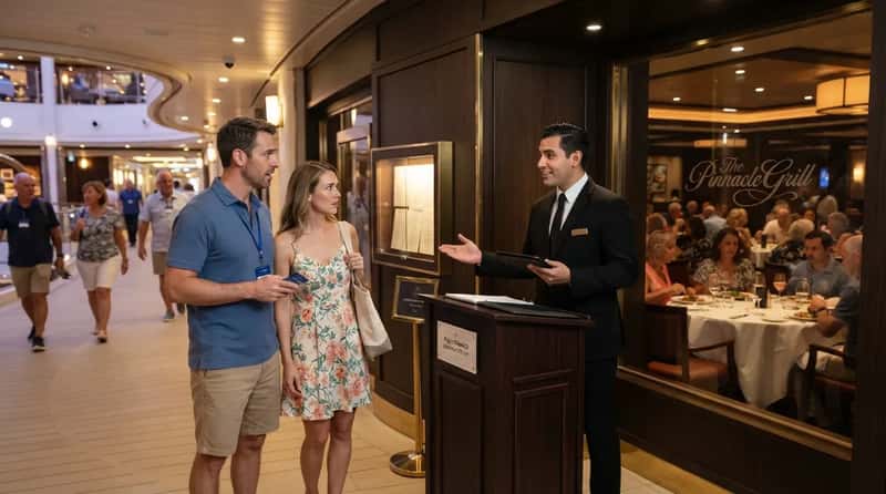 #7 - Waiting Until You're Onboard to Book a Specialty Restaurant (Image Credits: Gemini)