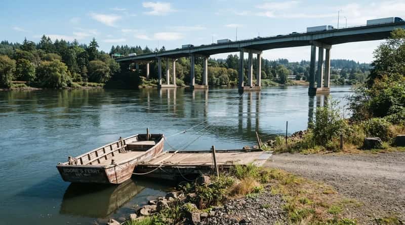 #23 - The Oregon Ferry a Bridge Made Obsolete Overnight (Image Credits: Gemini)