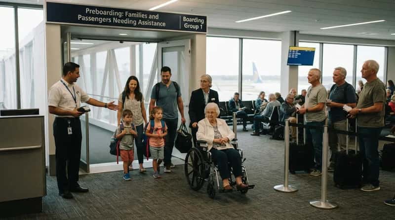 #5 - They Never Block Families and Wheelchair Passengers During Preboarding (Image Credits: Gemini)