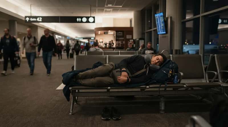 #3 - Sleeping in the Airport Overnight Has Unwritten Rules Regular Travelers Learn the Hard Way (Image Credits: Gemini)