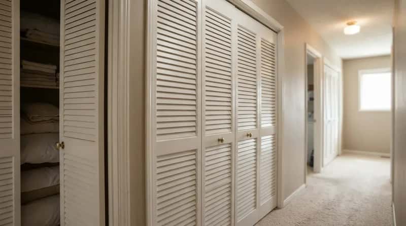 #15 - Louvered Closet Doors on Practically Every Room (Image Credits: Gemini)