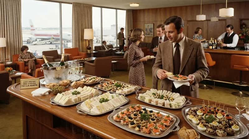 #5 - Finger Sandwiches and Canapés Inside the Airline Clubs (Image Credits: Gemini)