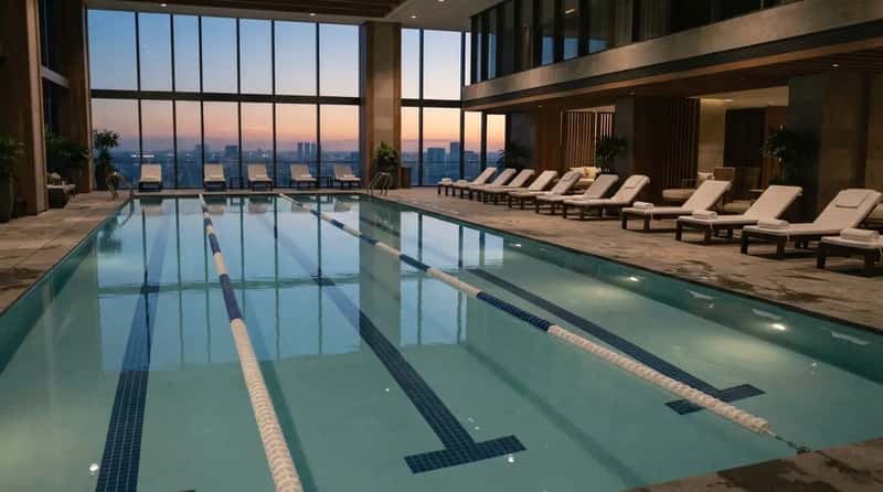 #2 - The Pool That Belongs to You Before 8 a.m. (Image Credits: Gemini)