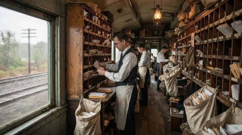 #12 - The Mail Clerks Who Sorted Letters on a Moving Train (Image Credits: Gemini)