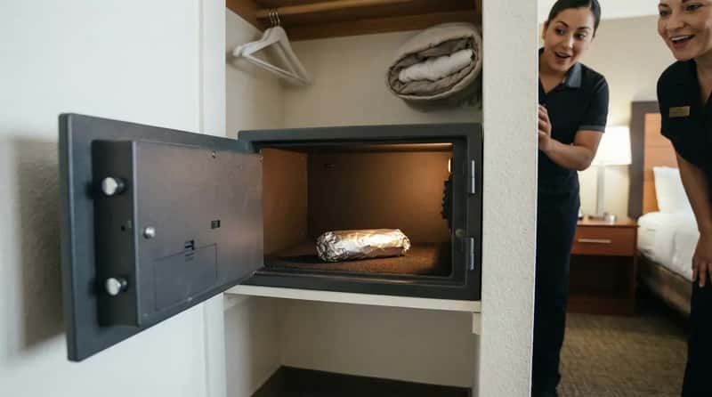 #22 - A Taco Bell Burrito Locked Inside the Room Safe (Image Credits: Gemini)