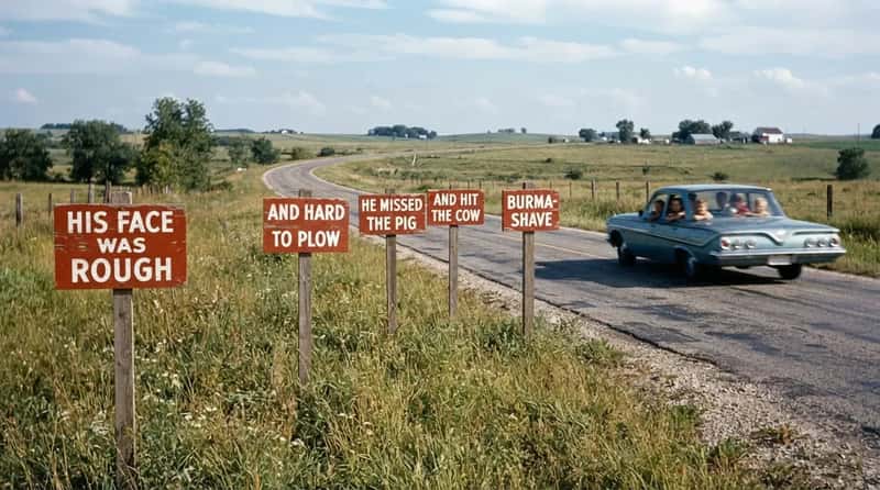 #13 - The Rhyming Roadside Signs Kids Read Out Loud (Image Credits: Gemini)