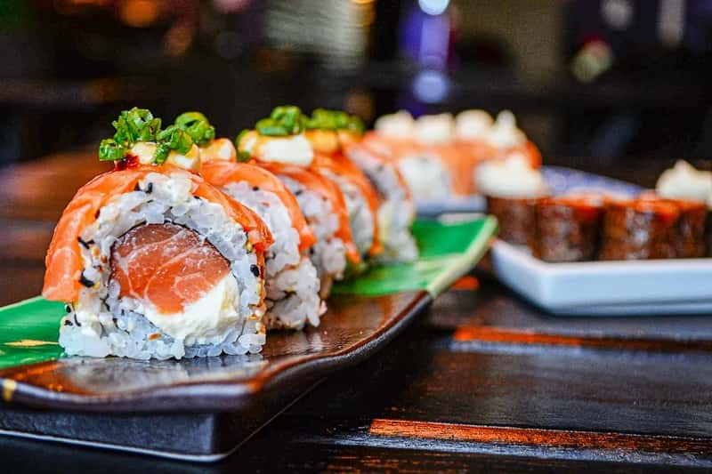 2. Pre-Made Sushi Rolls (Image Credits: Unsplash)