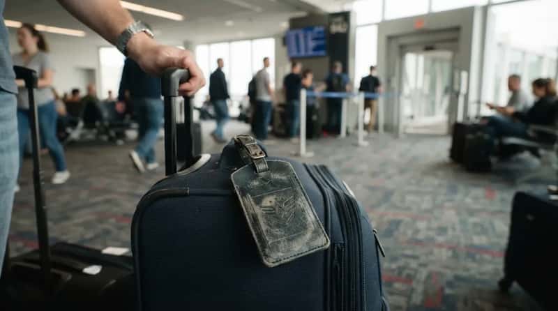 #15 - The Luggage Tag That Quietly Says "I Do This Every Week" (Image Credits: Gemini)