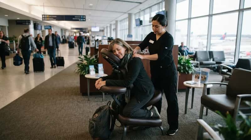 11. Get a Chair Massage Without Booking Anything (Image Credits: Gemini)