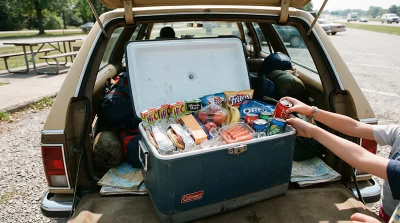 #14 - The Cooler in the Trunk Packed Like a Survival Kit (Image Credits: Gemini)