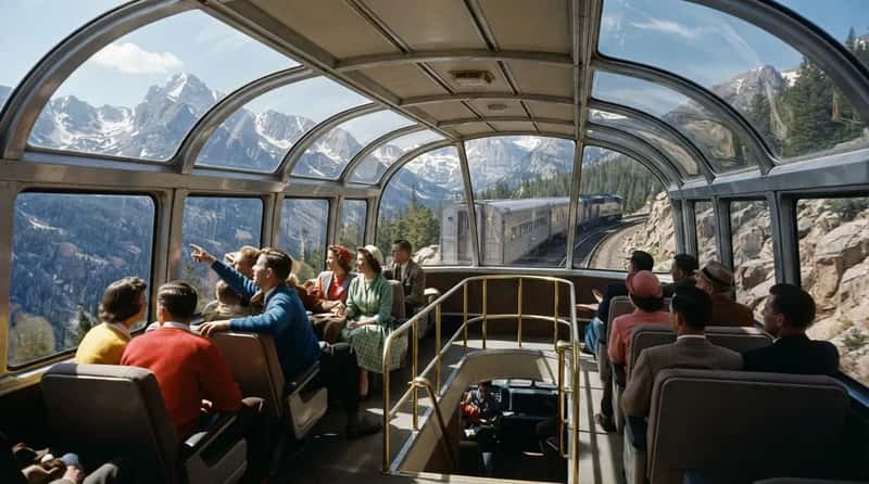3. Glass Domes Let You See the Sky Above the Train (Image Credits: Gemini)