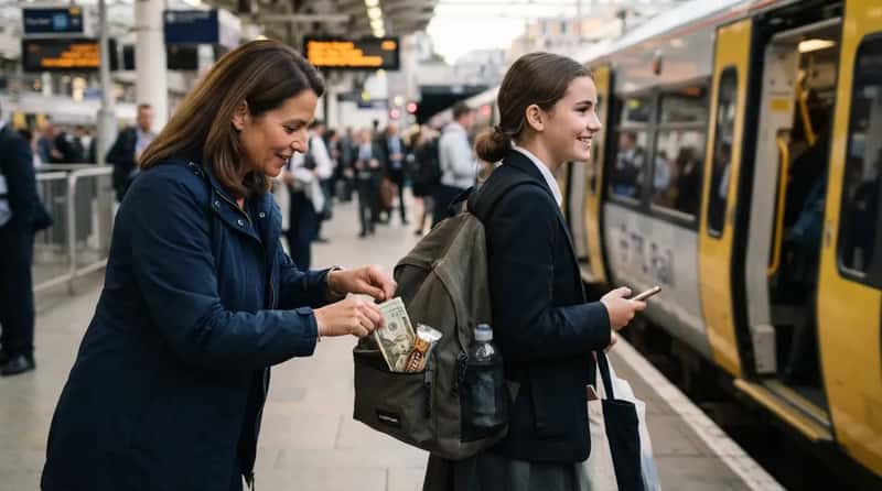 #4 - Parents Slipping Cash or Snacks Into a Backpack at the Last Second (Image Credits: Gemini)
