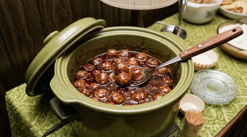 #3 – Cocktail Meatballs in Grape Jelly and Chili Sauce (Image Credits: Gemini)