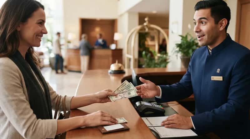 #2 - "Can I Leave a Tip for You, Not Just Housekeeping?" (Image Credits: Gemini)
