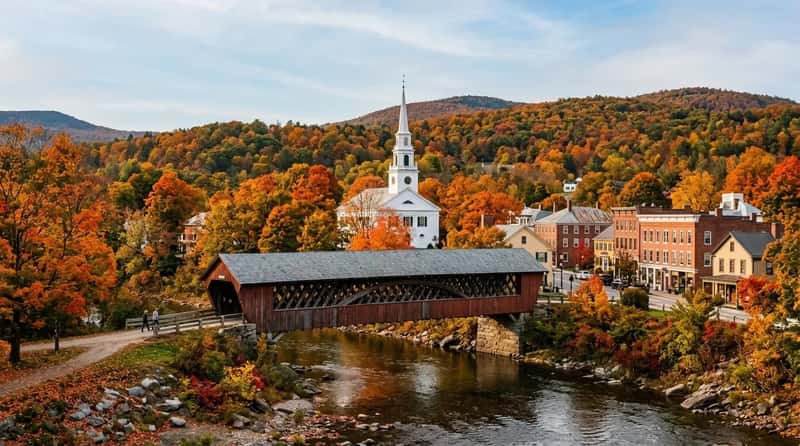 #5 – Woodstock, Vermont: The Town That Looks Like a Christmas Card All Year (Image Credits: Gemini)