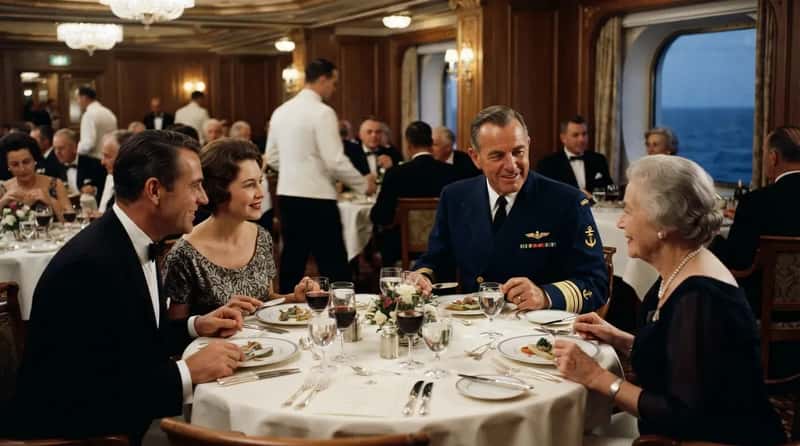 #10 - Officers Were Ordered to Dine With Passengers, Whether They Wanted to or Not (Image Credits: Gemini)