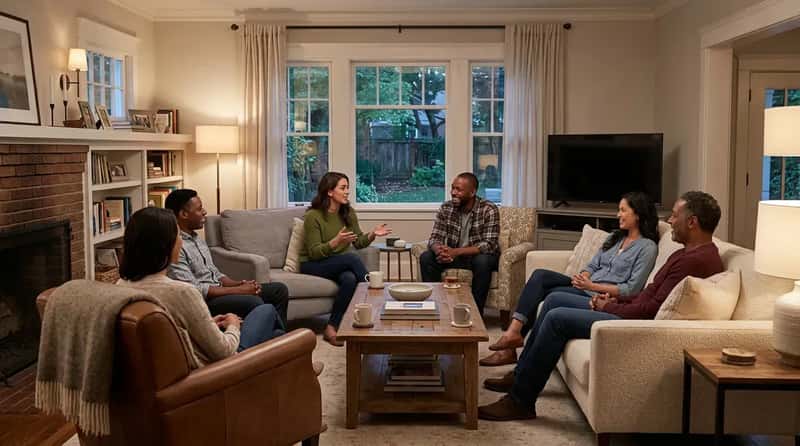 #26 - Furniture Arranged for Conversation, Not Just the TV (Image Credits: Gemini)