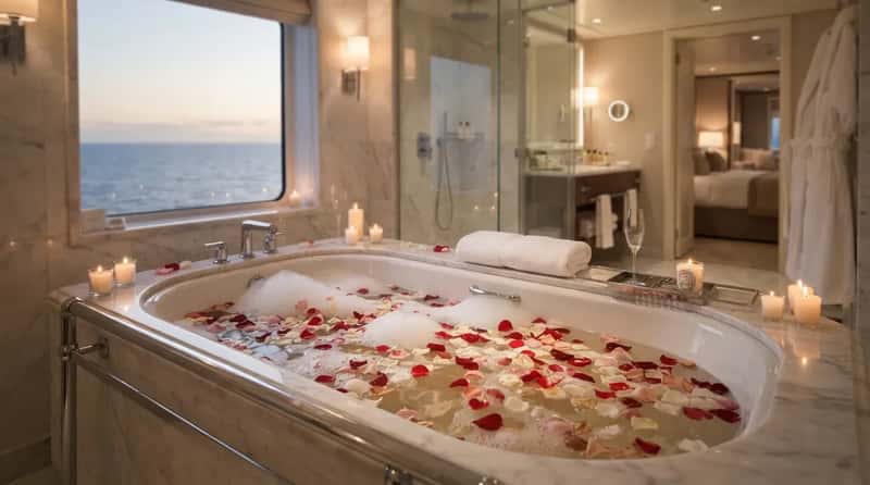 #12 - A Rose-Petal Bath Drawn on Command, Down to the Lighting (Image Credits: Gemini)