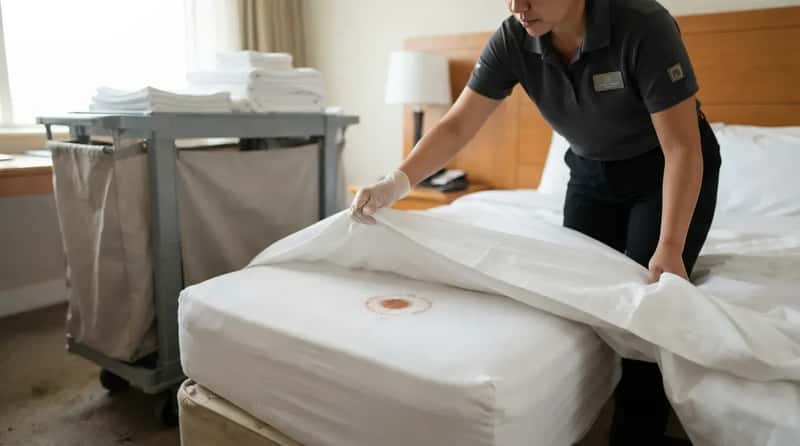 #5 - The Stain That Quietly Pulls a Sheet Out of Circulation (Image Credits: Gemini)