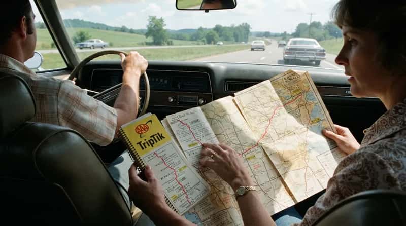 #9 - Paper Maps and TripTiks Were the Only GPS Anyone Had (Image Credits: Gemini)