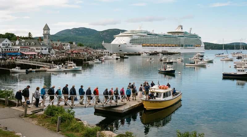 #1 - Bar Harbor, Where Only 1,000 People Are Allowed Ashore (Image Credits: Gemini)