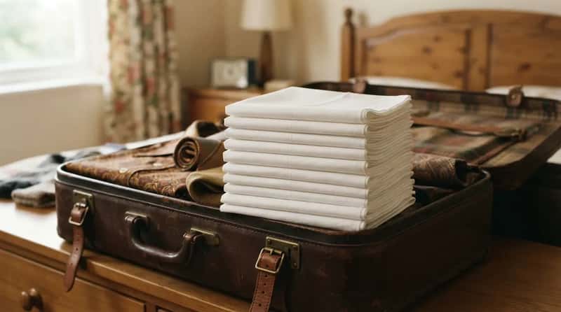 #6 - A Stack of Ironed Cloth Handkerchiefs (Image Credits: Gemini)