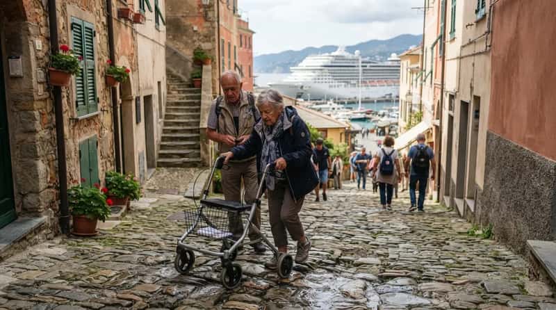 #7 - Cobblestones Can Undo an Otherwise Perfect Accessible Cruise (Image Credits: Gemini)
